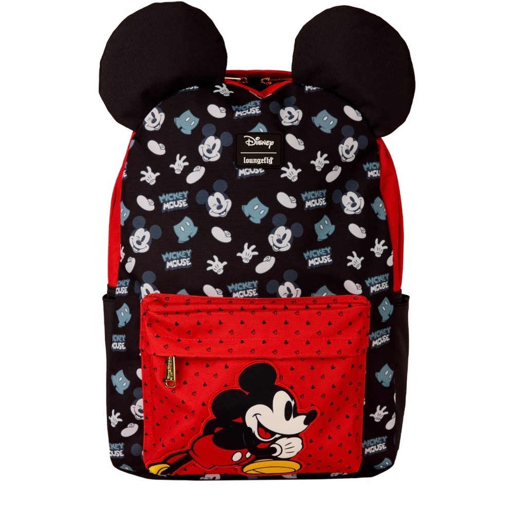 NWT Loungefly Mickey Mouse All-Over Print Disney Full-Size Backpack